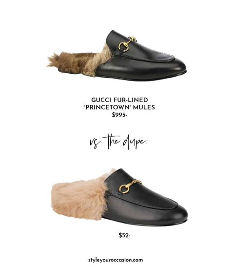gucci mules dupe white